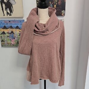 FP Movement by Free People Mauve Cowl Neck Sweater
